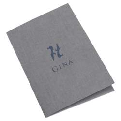 مملوكة مسبقًا Gina  Grey Crystal Leather Orion Slide Sandals Size 37