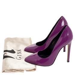 Gina Purple Patent Leather Pumps Size 36