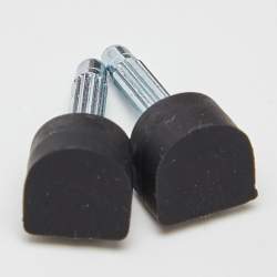 مملوكة مسبقًا Gina Black Satin Crystal Embellished Renee Pumps Size 38.5