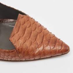 Gina Brown Python Pointed Toe Pumps Size 37.5