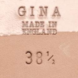 Gina Burgundy Crystal Embellished Athena Slide Flats Size 38.5