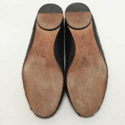 Gina Black Python Ballet Flats Size 37