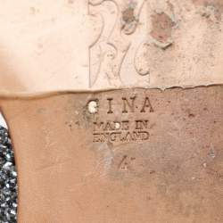 Gina Purple Crystal Embellished Thong Flats Size 37