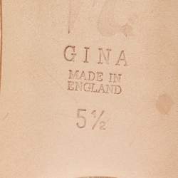 Pre Owned صندل سلايد لورين مسطح مزين بالكريستال ساتان أسود جينا مقاس 41