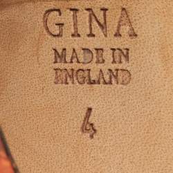 Pre Owned Gina Wynne Size 37 Multicolor Python Leather Pumps