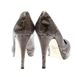 Gina Brown Python Platform Pumps Size 38
