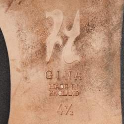 Pre Owned حذاء  فلات باليه جينا ساتان زخرفة كريستال أحمر مقاس 37.5