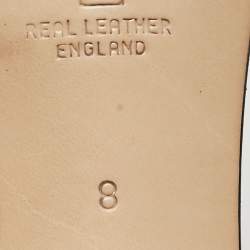 مملوكة مسبقًا Gina Black Leather Crystal Embellished Slide Sandals Size 41