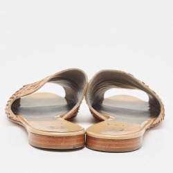 Gina Brown Python Flat Slides Size 36.5