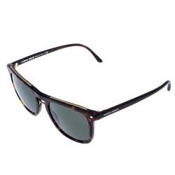 Pre Owned Giorgio Armani Brown/Green Tortoise AR8107 Wayferer Sunglasses