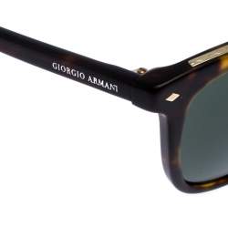 Pre Owned Giorgio Armani Brown/Green Tortoise AR8107 Wayferer Sunglasses