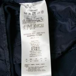 Giorgio Armani Navy Blue Wool Straight Leg Trousers M