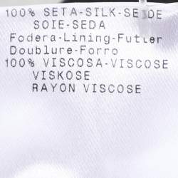 Pre Owned Giorgio Armani Beige Silk Shantung Classic Palazzo Pants M