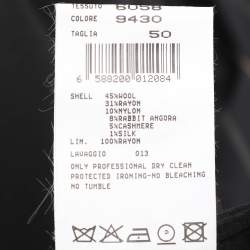 Pre Owned Giorgio Armani Black Wool Blend Blazer XL