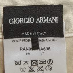 Pre Owned تنورة جورجيو أرماني بيج جاكارد قصير مقاس متوسط (ميديم)