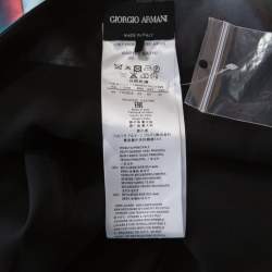 Pre Owned Giorgio Armani Multicolor Silk Satin High Waisted Pants M