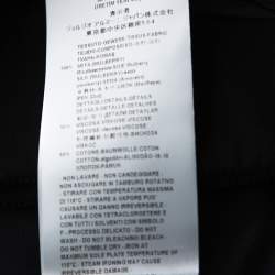 Pre Owned Giorgio Armani Black Silk Grosgrain Waistbelt Wrap Skirt M