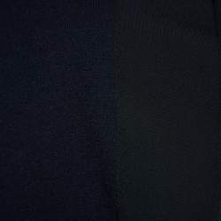 Pre Owned Giorgio Armani Navy Blue Wool Knit Jacket M