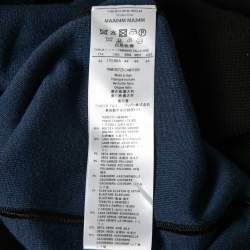 Pre Owned Giorgio Armani Black Stretch Knit Turtleneck Sleeveless Midi Dress M