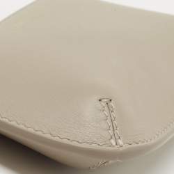 Giorgio Armani Grey Leather Coin Purse