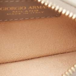 Giorgio Armani Grey Leather Coin Purse