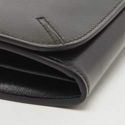 Giorgio Armani Black Leather Continental Wallet