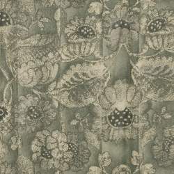 Pre Owned Giorgio Armani Le Collezioni Green Print Silk Fringed Scarf