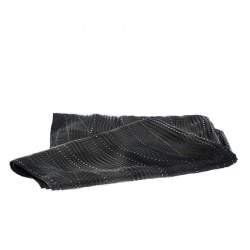 Giorgio Armani Grey Printed & Embellished Stole 