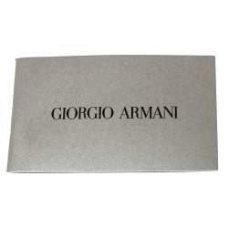 Pre Owned Giorgio Armani Brown/ Olive Green AR8017RZ Leather Retro Motorcycle Sunglasses