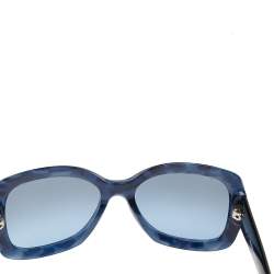 Pre Owned Giorgio Armani Blue Havanna/Blue AR8002 Rectangle Sunglasses