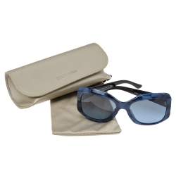 Pre Owned Giorgio Armani Blue Havanna/Blue AR8002 Rectangle Sunglasses