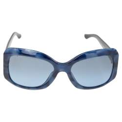 Pre Owned Giorgio Armani Blue Havanna/Blue AR8002 Rectangle Sunglasses