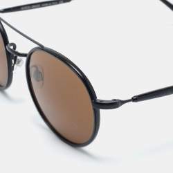 Giorgio Armani Black Ar6056-J Round Sunglasses