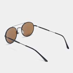 Giorgio Armani Black Ar6056-J Round Sunglasses