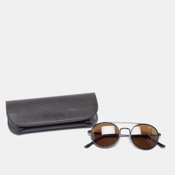 Giorgio Armani Black Ar6056-J Round Sunglasses