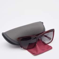 Giorgio Armani Burgundy / Grey Gradient AR 8035 Square Sunglasses