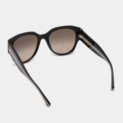 Pre Owned Giorgio Armani Black AR8140 Oversized Sunglasses