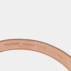 Pre Owned Giorgio Armani Black Leather Belt 95CM