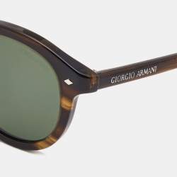 Giorgio Armani Havana/Grey AR8007 Oval Sunglasses
