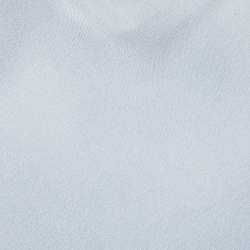 Pre Owned Giorgio Armani Blue Stretch Satin Sleeveless Top M