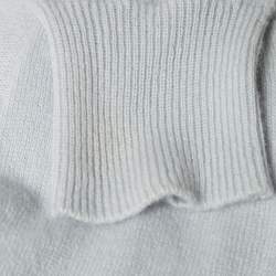 Giorgio Armani Blue Cashmere Knit Long Sleeve Sweater S