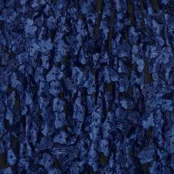 Pre Owned Giorgio Armani Blue Floral Applique Tulle Shift Dress S