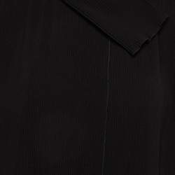 Giorgio Armani Black Plisse Jacket L