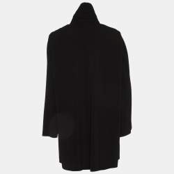 Giorgio Armani Black Plisse Jacket L