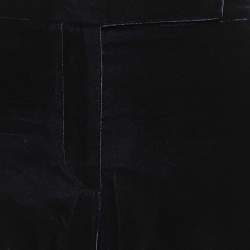Giorgio Armani Navy Blue Velvet Tailored Trousers M/Waist 32"