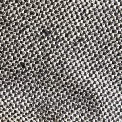 Giorgio Armani Grey/Black Basket Weave Zip-Up Overcoat M