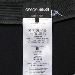 Giorgio Armani Black Crepe Trousers L