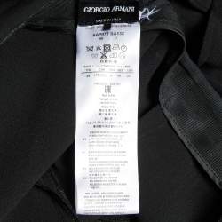 Giorgio Armani Black Crepe Trousers L