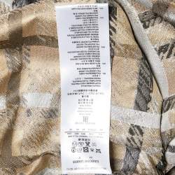 Giorgio Armani Metallic Textured Nylon Blend Overcoat M