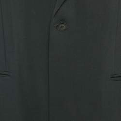 Giorgio Armani Black Wool Single Breasted Blazer XXL